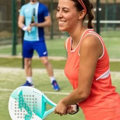 JOMA Camiseta Tirantes Mujer Break Coral Flúor -Deportiva Ropa Tienda 901388.040 4