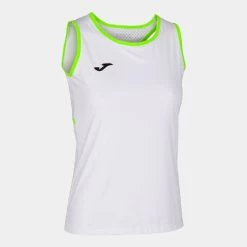 JOMA Camiseta Tirantes Mujer Break Blanco Verde Flúor
