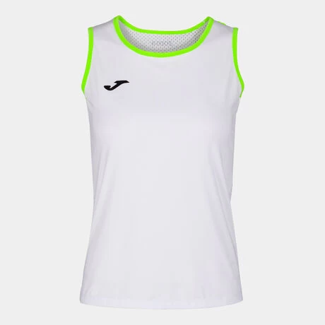 JOMA Camiseta Tirantes Mujer Break Blanco Verde Flúor 7 JOMA Camiseta Tirantes Mujer Break Blanco Verde Flúor - Imagen 5