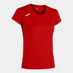 JOMA Camiseta Manga Corta Mujer Record II Rojo