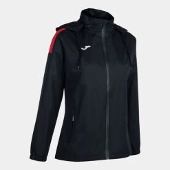 JOMA Chubasquero Mujer Trivor Negro Rojo