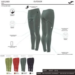 JOMA Pantalón Largo Mujer Explorer Caqui -Deportiva Ropa Tienda 901504.476 9