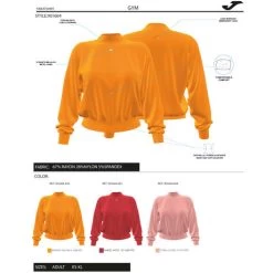 JOMA Sudadera Mujer Core Rosa -Deportiva Ropa Tienda 901604.004 2