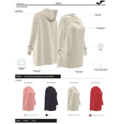 JOMA Sudadera Con Capucha Mujer Breath Beige -Deportiva Ropa Tienda 901608.000 5