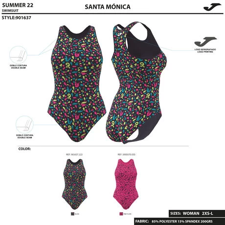 JOMA Bañador Mujer Santa Mónica Negro 10 JOMA Bañador Mujer Santa Mónica Negro - Imagen 8