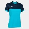 JOMA Camiseta Manga Corta Mujer Montreal Turquesa Flúor Marino -Deportiva Ropa Tienda 901644.013 1