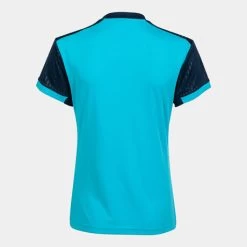 JOMA Camiseta Manga Corta Mujer Montreal Turquesa Flúor Marino -Deportiva Ropa Tienda 901644.013 9