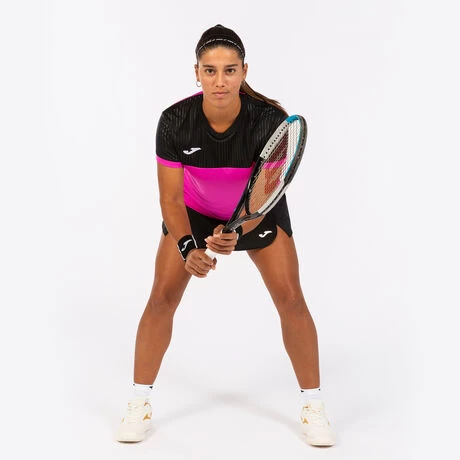 JOMA Camiseta Manga Corta Mujer Montreal Rosa Flúor Negro 7 JOMA Camiseta Manga Corta Mujer Montreal Rosa Flúor Negro - Imagen 5