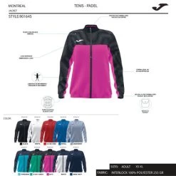 JOMA Chaqueta Mujer Montreal Turquesa Flúor Marino -Deportiva Ropa Tienda 901645.013 3