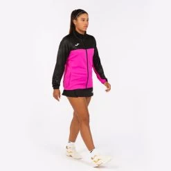 JOMA Chaqueta Mujer Montreal Rosa Flúor Negro -Deportiva Ropa Tienda 901645.030 5