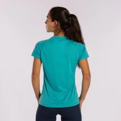 JOMA Camiseta Manga Corta Mujer Elite IX Turquesa -Deportiva Ropa Tienda 901647.725 3
