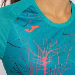 JOMA Camiseta Manga Corta Mujer Elite IX Turquesa -Deportiva Ropa Tienda 901647.725 5