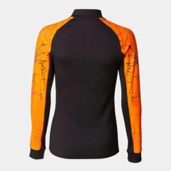 JOMA Sudadera Mujer Elite IX Negro Naranja -Deportiva Ropa Tienda 901649.108 6