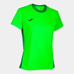 JOMA Camiseta Manga Corta Mujer Winner II Verde Flúor