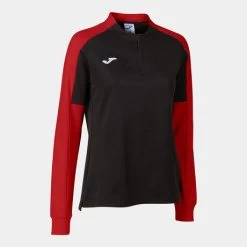 JOMA Sudadera Mujer Eco Championship Negro Rojo