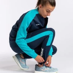 JOMA Chándal Mujer Eco Championship Marino Turquesa Flúor -Deportiva Ropa Tienda 901693.342 7