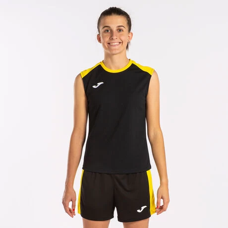 JOMA Camiseta Tirantes Mujer Eco Championship Negro Amarillo 4 JOMA Camiseta Tirantes Mujer Eco Championship Negro Amarillo - Imagen 2
