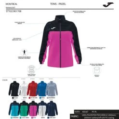 JOMA Chubasquero Mujer Montreal Azul 17 JOMA Chubasquero Mujer Montreal Azul -Deportiva Ropa Tienda 901708.731 8