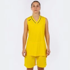 JOMA Set Mujer Atlanta Amarillo Negro -Deportiva Ropa Tienda 901711.901 2