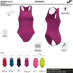 JOMA Bañador Niña Splash Rosa Flúor -Deportiva Ropa Tienda 901774.035 10