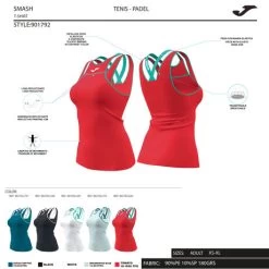 JOMA Camiseta Tirantes Mujer Smash Verde 23 JOMA Camiseta Tirantes Mujer Smash Verde -Deportiva Ropa Tienda 901792.727 11