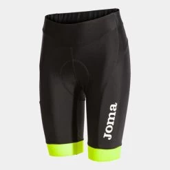 JOMA Culotte Mujer Crono Negro Amarillo Flúor