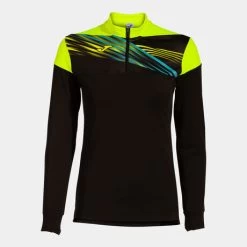 JOMA Sudadera Mujer Elite X Negro Amarillo Flúor -Deportiva Ropa Tienda 901810.121 5