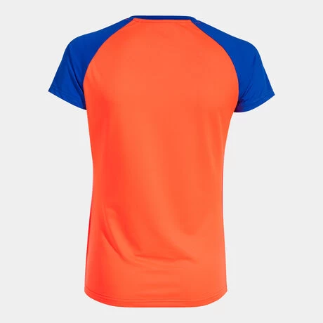 JOMA Camiseta Manga Corta Mujer Elite X Coral Flúor Royal 4 JOMA Camiseta Manga Corta Mujer Elite X Coral Flúor Royal - Imagen 2