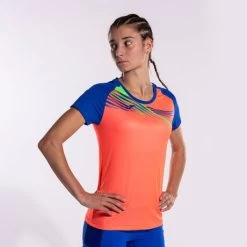 JOMA Camiseta Manga Corta Mujer Elite X Coral Flúor Royal 11 JOMA Camiseta Manga Corta Mujer Elite X Coral Flúor Royal -Deportiva Ropa Tienda 901811.047 3