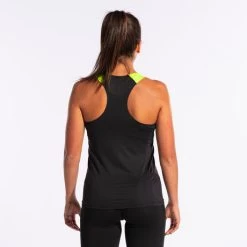 JOMA Camiseta Tirantes Mujer Elite X Negro Amarillo Flúor -Deportiva Ropa Tienda 901812.121 4
