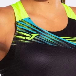JOMA Camiseta Tirantes Mujer Elite X Negro Amarillo Flúor -Deportiva Ropa Tienda 901812.121 5