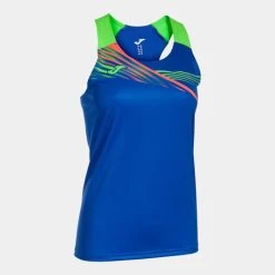 JOMA Camiseta Tirantes Mujer Elite X Royal Verde Flúor
