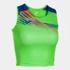 JOMA Top Mujer Elite X Verde Flúor Royal -Deportiva Ropa Tienda 901813.027 1