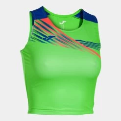 JOMA Top Mujer Elite X Verde Flúor Royal