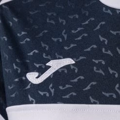 JOMA Camiseta Manga Corta Mujer Crew V Blanco Royal Marino -Deportiva Ropa Tienda 901856.207 3