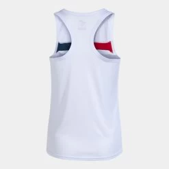 JOMA Camiseta Sin Mangas Mujer Court Blanco Rojo Marino -Deportiva Ropa Tienda 901862.206 3
