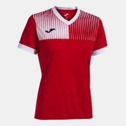 JOMA Camiseta Manga Corta Mujer Eco Supernova Rojo Blanco