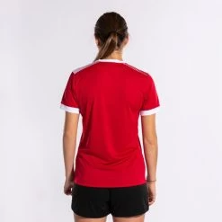 JOMA Camiseta Manga Corta Mujer Eco Supernova Rojo Blanco -Deportiva Ropa Tienda 901869.602 6