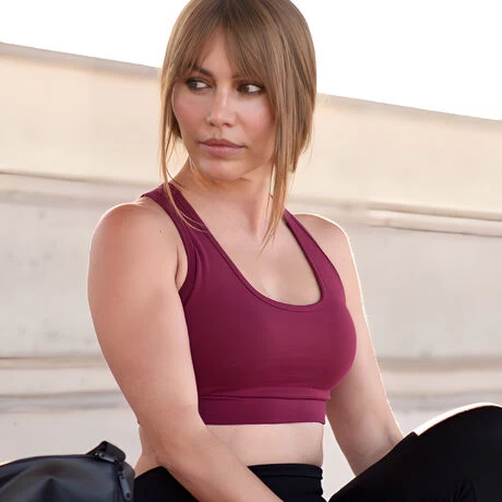 JOMA Sujetador Deportivo Mujer Core Burdeos 4 JOMA Sujetador Deportivo Mujer Core Burdeos - Imagen 2