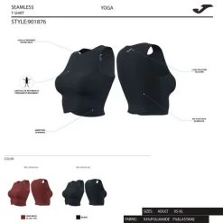 JOMA Top Mujer Core Burdeos -Deportiva Ropa Tienda 901876.651 5