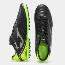 JOMA Botas Fútbol Aguila 22 Césped Artificial AG Negro Verde Flúor -Deportiva Ropa Tienda AGUW2231AG 4