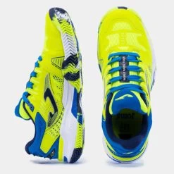 JOMA Zapatillas Slam Jr 23 Clay Junior Amarillo Flúor Royal -Deportiva Ropa Tienda JSLAMS2309P 3