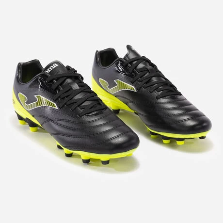 JOMA Botas Fútbol Numero-10 23 Terreno Firme FG Negro Amarillo Flúor 4 JOMA Botas Fútbol Numero-10 23 Terreno Firme FG Negro Amarillo Flúor - Imagen 2