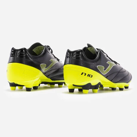JOMA Botas Fútbol Numero-10 23 Terreno Firme FG Negro Amarillo Flúor 5 JOMA Botas Fútbol Numero-10 23 Terreno Firme FG Negro Amarillo Flúor - Imagen 3