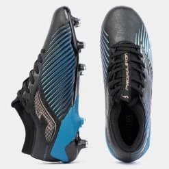 JOMA Botas Fútbol Propulsion Cup 23 Terreno Firme FG Negro Azul -Deportiva Ropa Tienda PCUS2301FG 4