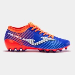 JOMA Botas Fútbol Propulsion Cup 23 Césped Artificial AG Royal Naranja Flúor