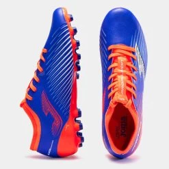 JOMA Botas Fútbol Propulsion Cup 23 Césped Artificial AG Royal Naranja Flúor -Deportiva Ropa Tienda PCUS2305AG 4