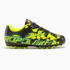 JOMA Botas Fútbol Propulsion Jr 23 Césped Artificial AG Junior Negro Amarillo Flúor