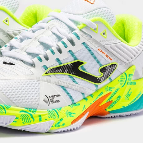 JOMA Zapatillas T.Open 23 Federación Internacional Pádel Clay Unisex Blanco Lima 13 JOMA Zapatillas T.Open 23 Federación Internacional Pádel Clay Unisex Blanco Lima - Imagen 11