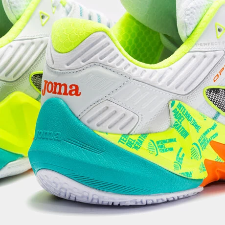 JOMA Zapatillas T.Open 23 Federación Internacional Pádel Clay Unisex Blanco Lima 10 JOMA Zapatillas T.Open 23 Federación Internacional Pádel Clay Unisex Blanco Lima - Imagen 8